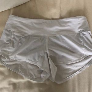 white lululemon shorts!!!